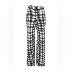 CAbi Black and White Houndstooth Trousers - Fall 2020